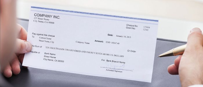 cheque